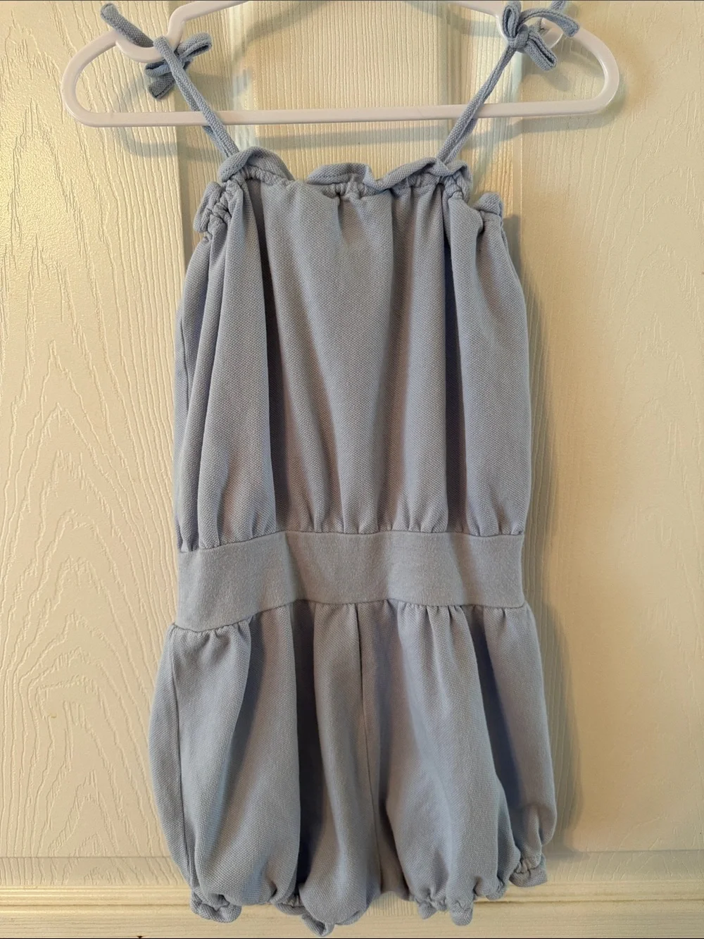 Ralph Lauren Light Blue Bubble Romper 18m